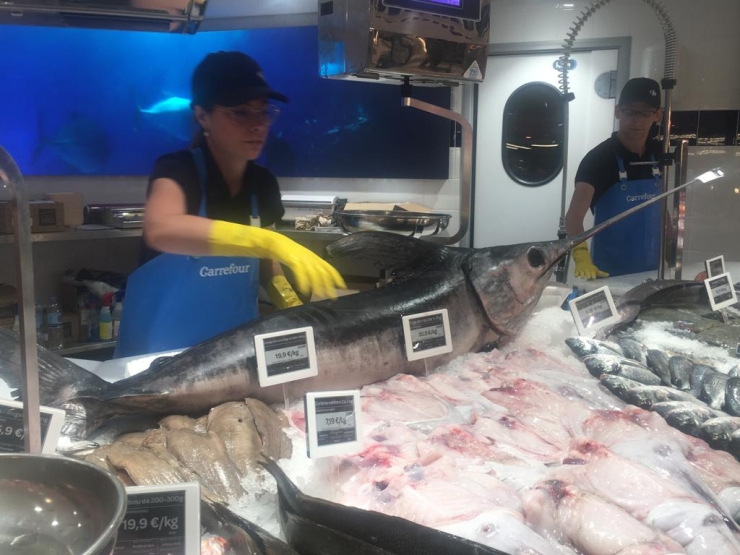 La secció de frescos és un dels punts forts de Carrefour